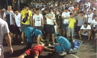 济源小伙打球时突然倒地猝死