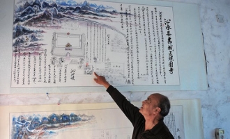 书法让他战胜病魔 济源八旬老人办个人书画展致敬故乡