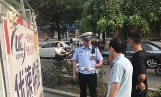 济源交警直属大队全警参战严查违法行为